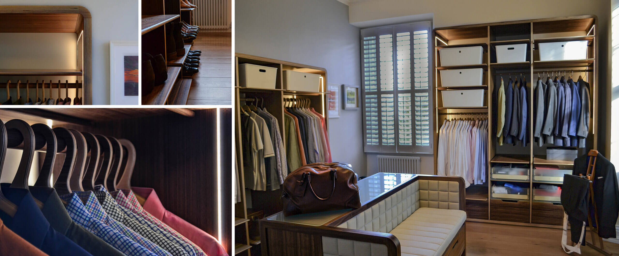 walnut dressing room 